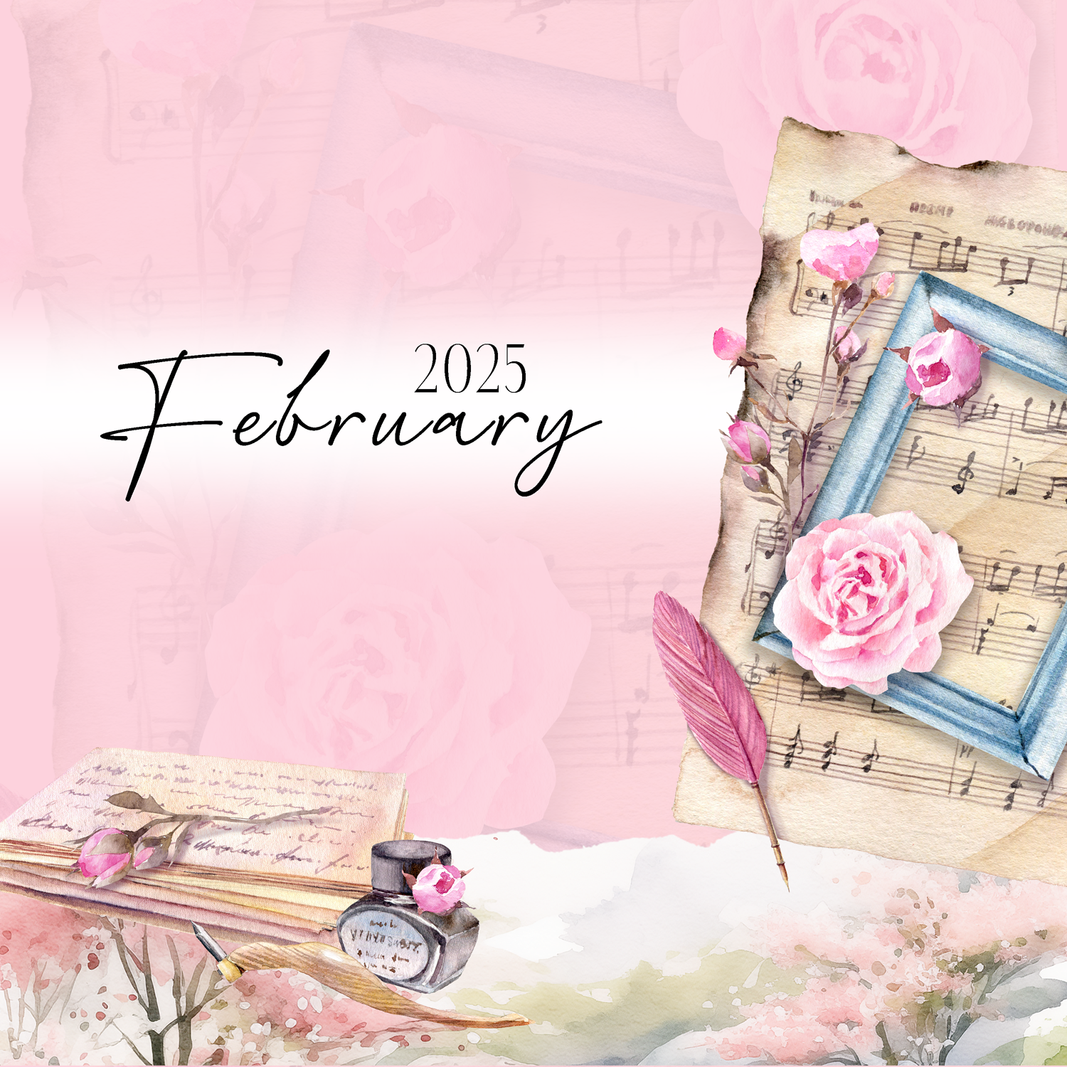 Monthly Planner Kit | February 2025 Sticker Kit