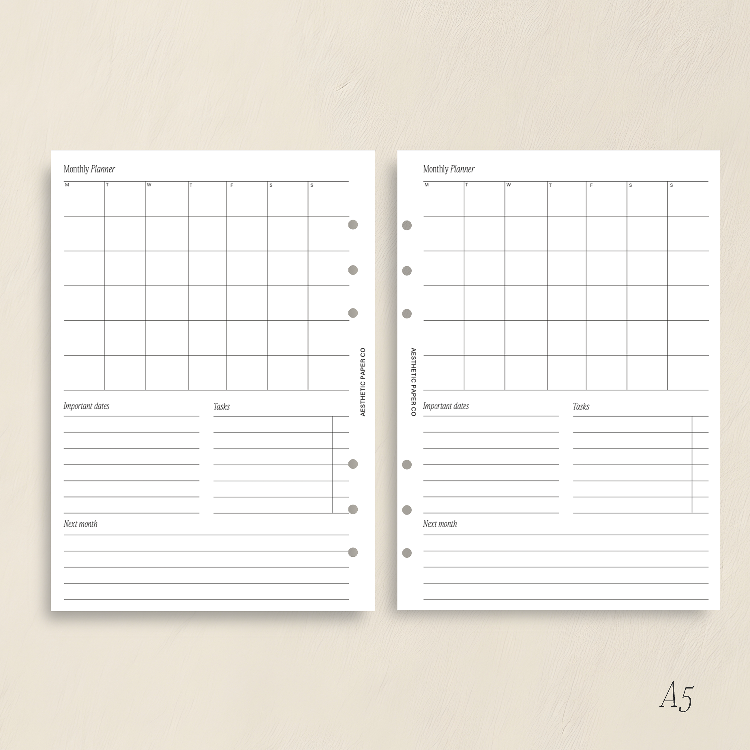 Monthly Planner Insert | PDF