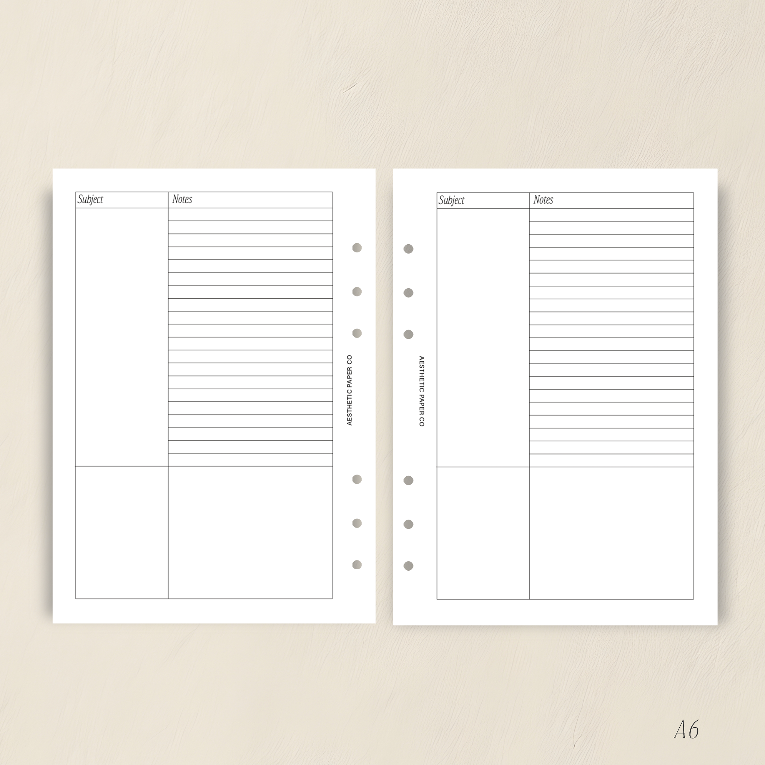 Cornell Style Note Insert | PDF