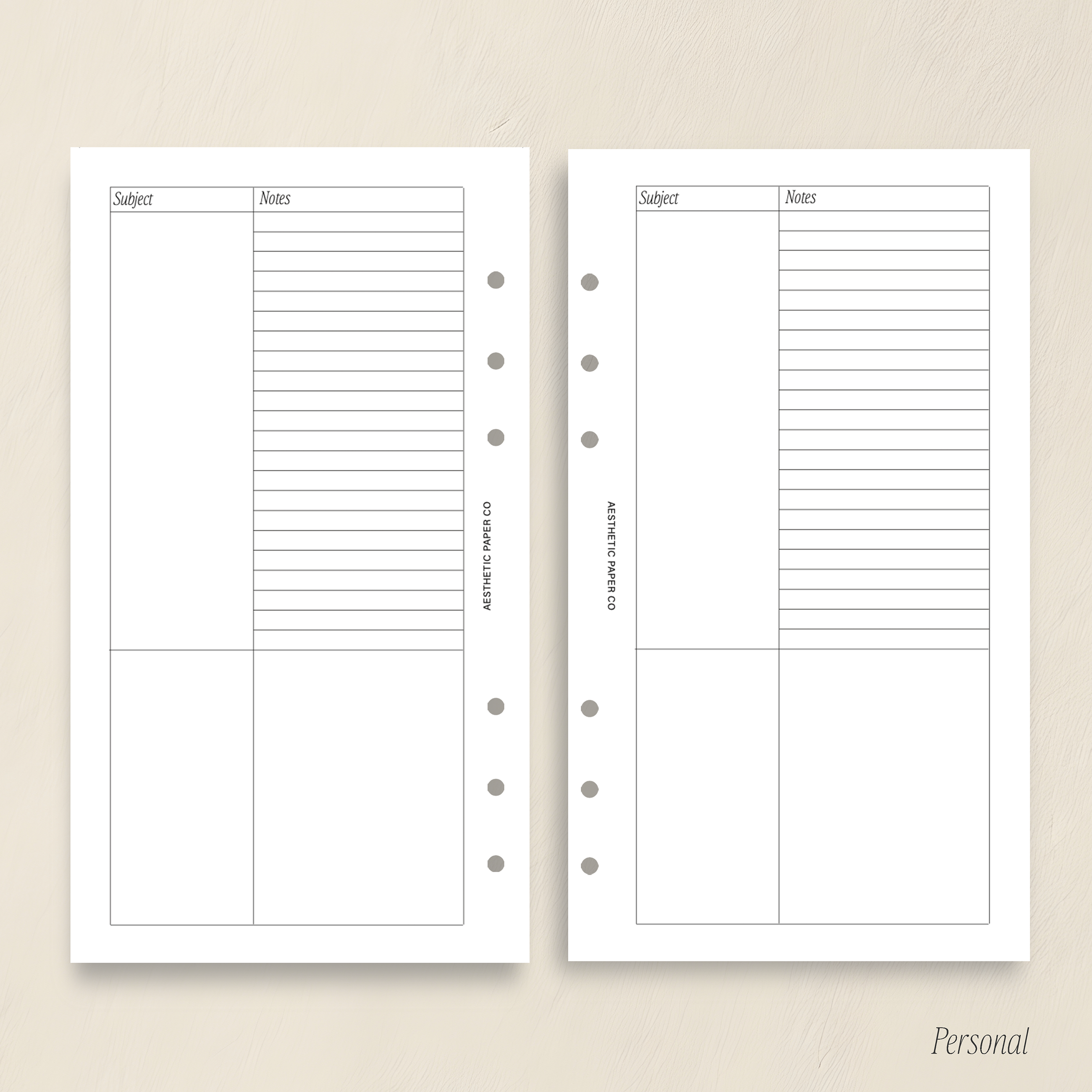 Cornell Style Note Insert | PDF