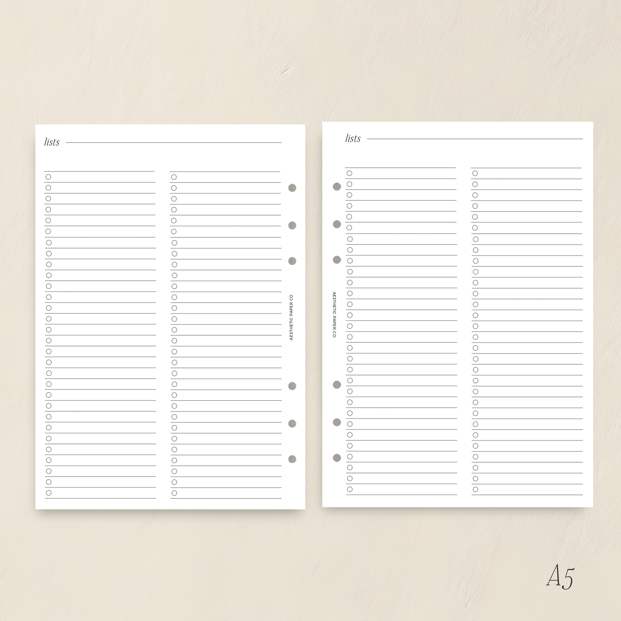 Lists Double Column Insert