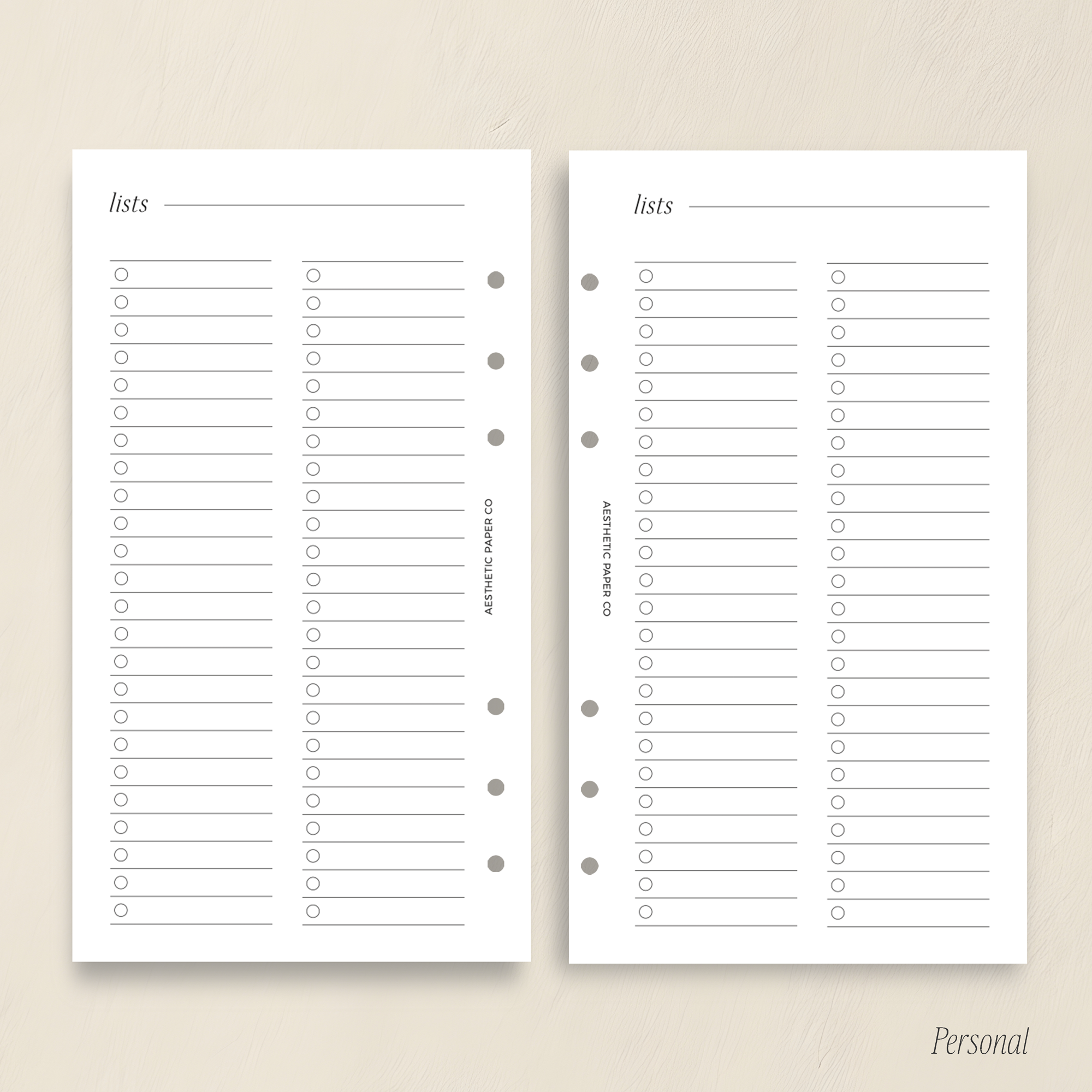 Lists Double Column Insert